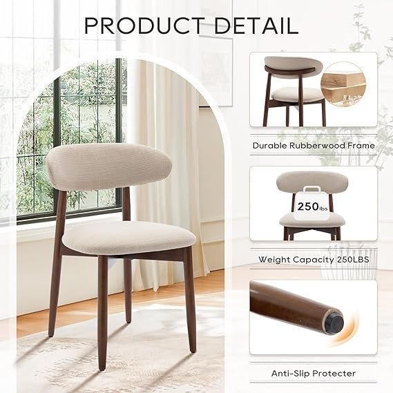 Modern Farmhouse Dining Chairs - Image 2