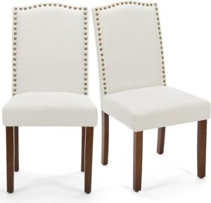 Upholstered Dining Chairs Set of 2