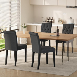 Upholstered Dining Chairs Set of 4 by Welzona